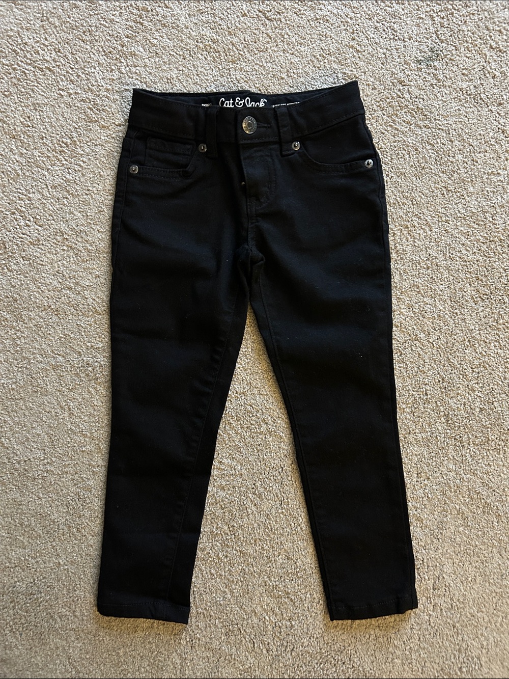 Cat & Jack Black Girls Skinny Jeans
